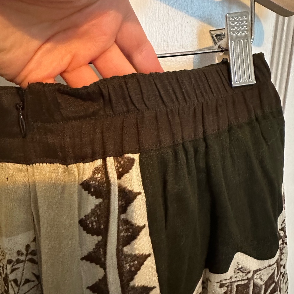 Vintage linen skirt and matching vest set, S - Picture 7 of 7